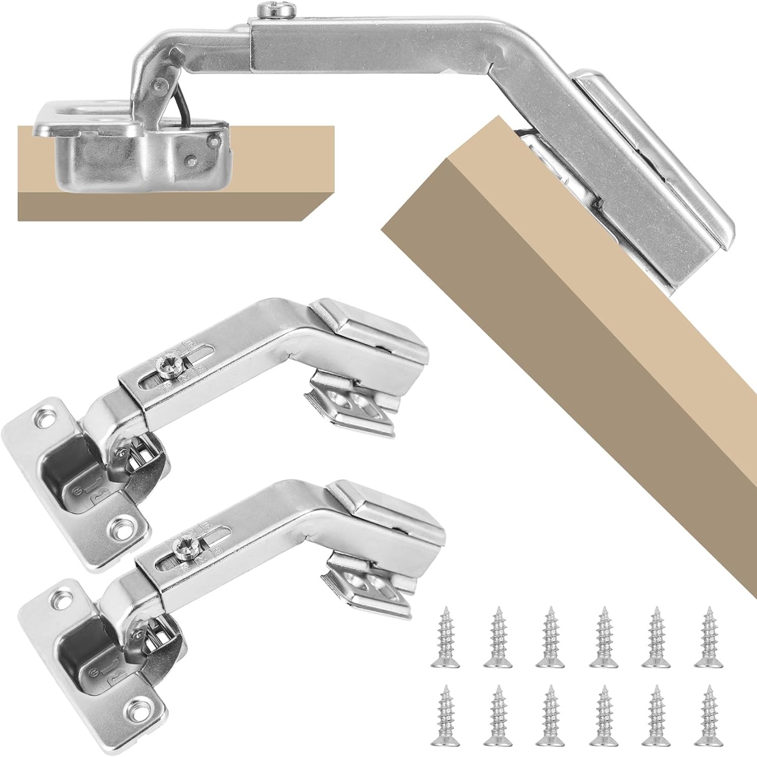HBL' 135 Degree Corner Cabinet Hinges, 2 Pack