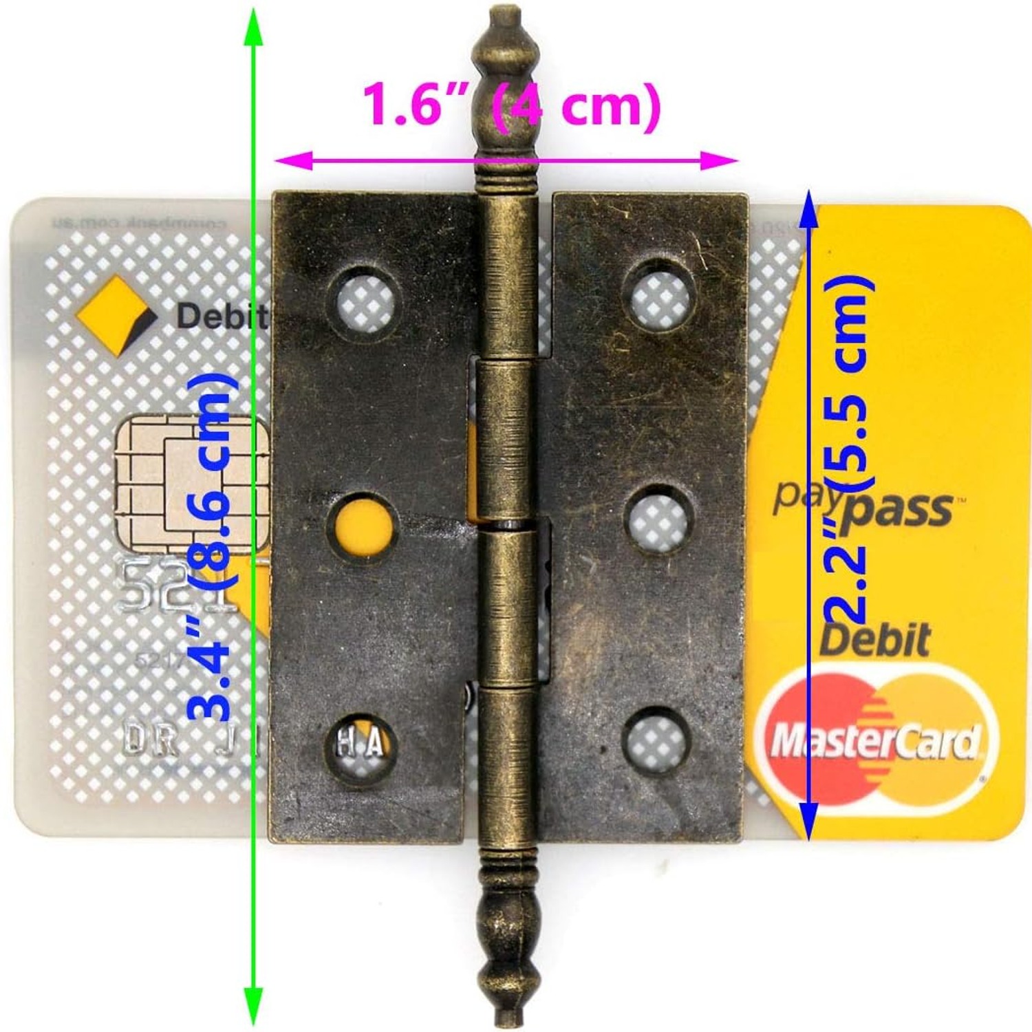 LXZ Antique Brass Flap Hinges Set of 4: image 2
