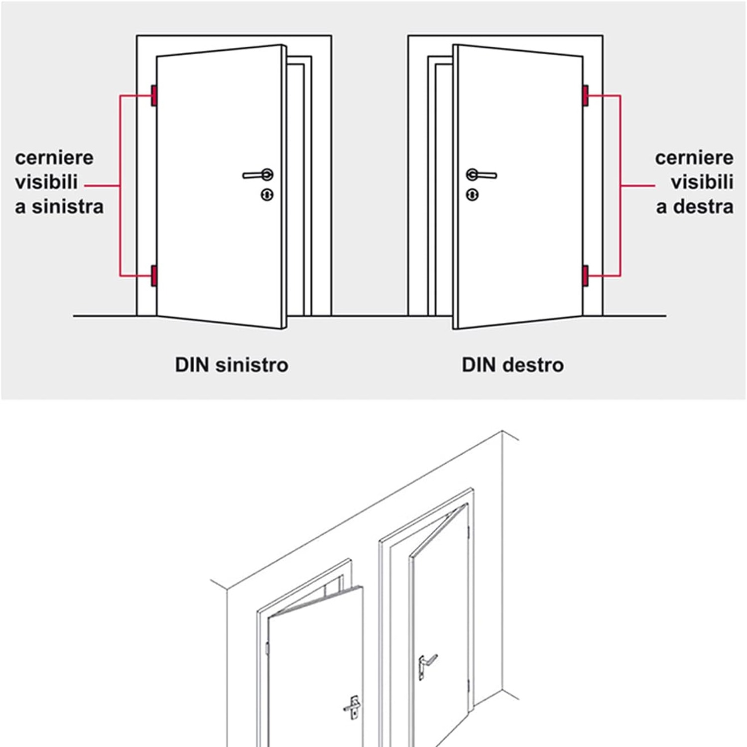 Ball Bearing Door Hinges, Stainless Steel, 127 x 102mm (4 Pack)