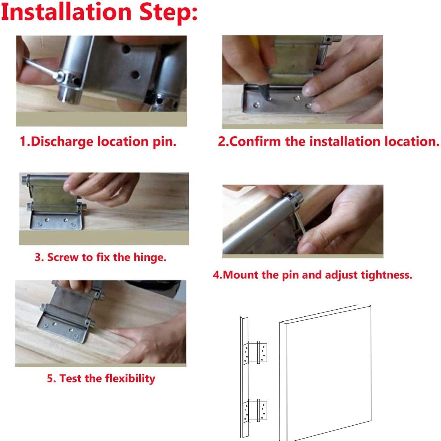 Auto-plaza Double Action Spring Hinges