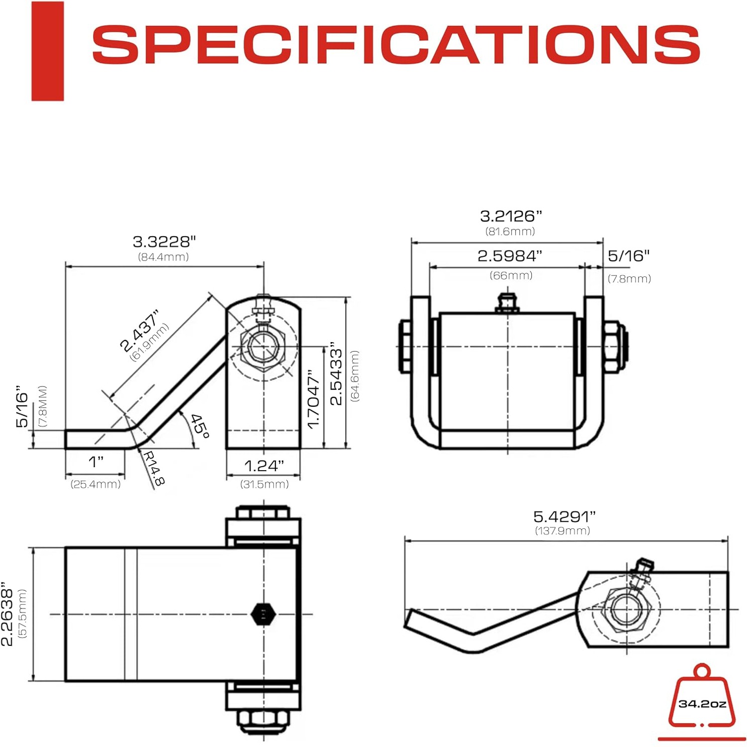 Sidco Supply Weld-On Trailer Strap Hinge: image 2